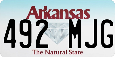AR license plate 492MJG