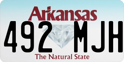 AR license plate 492MJH