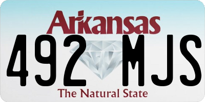 AR license plate 492MJS
