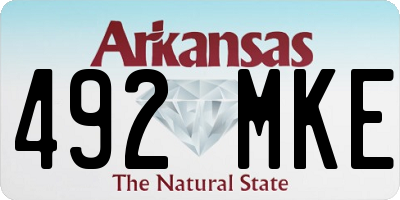 AR license plate 492MKE