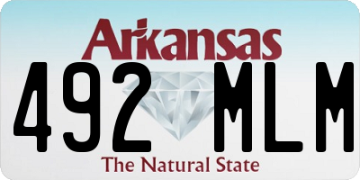 AR license plate 492MLM