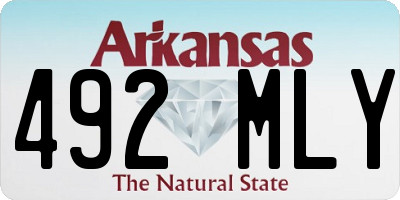 AR license plate 492MLY