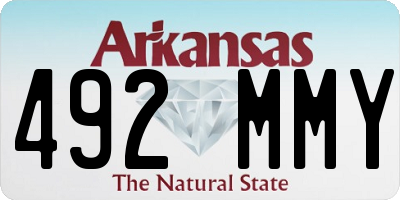 AR license plate 492MMY