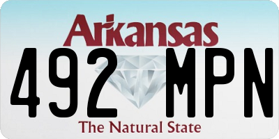 AR license plate 492MPN