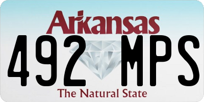 AR license plate 492MPS