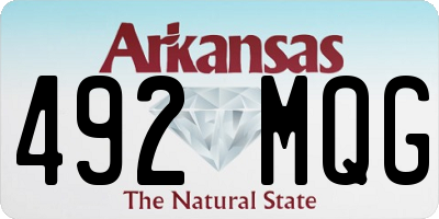 AR license plate 492MQG