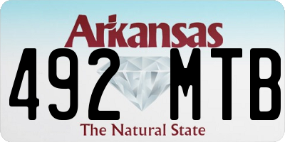 AR license plate 492MTB