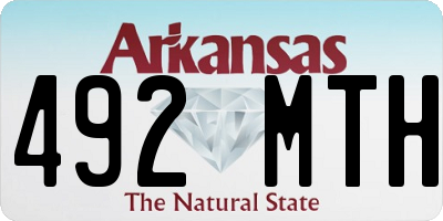 AR license plate 492MTH