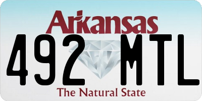 AR license plate 492MTL