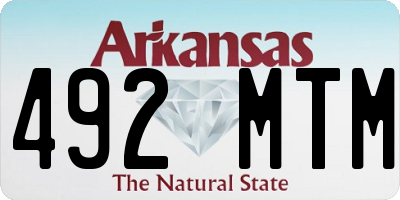 AR license plate 492MTM