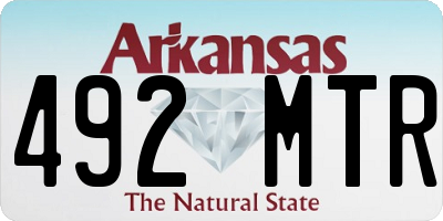 AR license plate 492MTR
