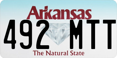 AR license plate 492MTT