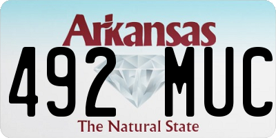 AR license plate 492MUC