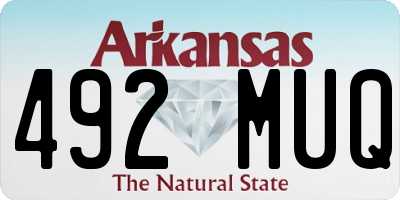 AR license plate 492MUQ