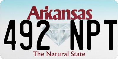 AR license plate 492NPT