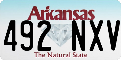 AR license plate 492NXV