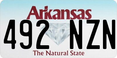 AR license plate 492NZN