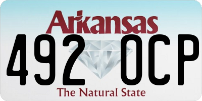 AR license plate 492OCP