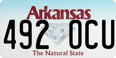 AR license plate 492OCU