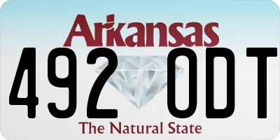 AR license plate 492ODT