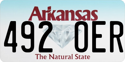 AR license plate 492OER