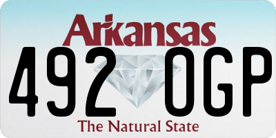 AR license plate 492OGP