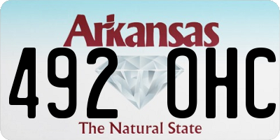 AR license plate 492OHC