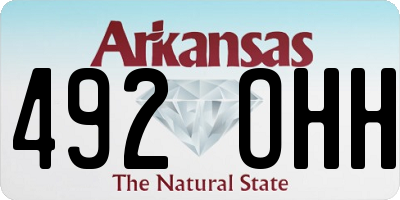 AR license plate 492OHH