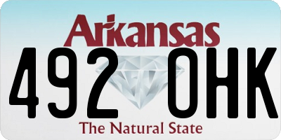 AR license plate 492OHK