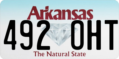 AR license plate 492OHT