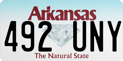 AR license plate 492UNY