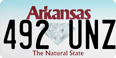 AR license plate 492UNZ