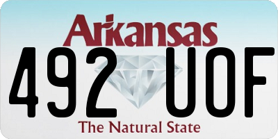 AR license plate 492UOF