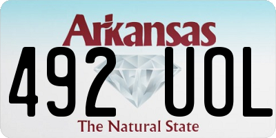 AR license plate 492UOL