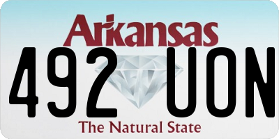 AR license plate 492UON