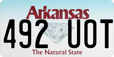 AR license plate 492UOT