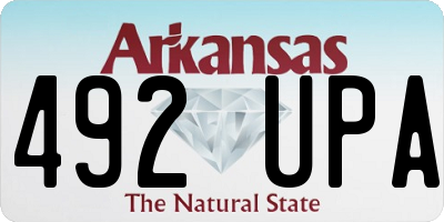 AR license plate 492UPA