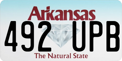 AR license plate 492UPB