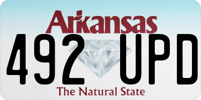 AR license plate 492UPD