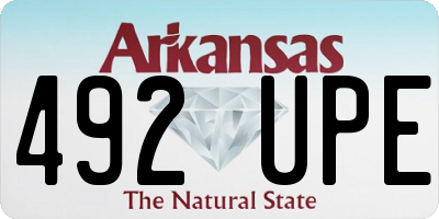 AR license plate 492UPE