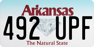 AR license plate 492UPF