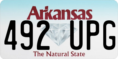 AR license plate 492UPG