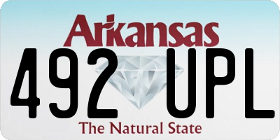 AR license plate 492UPL