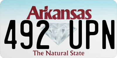 AR license plate 492UPN