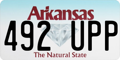 AR license plate 492UPP