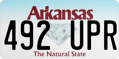 AR license plate 492UPR