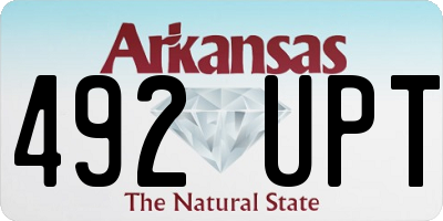 AR license plate 492UPT