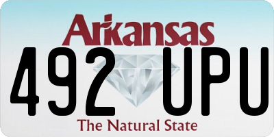 AR license plate 492UPU