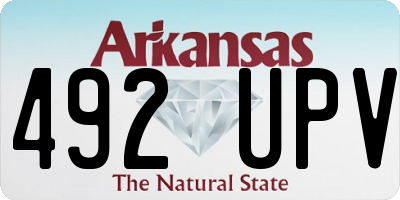 AR license plate 492UPV