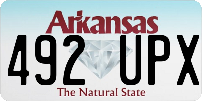 AR license plate 492UPX
